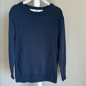 H&M Long Sleeve Navy Blue Knit Sweater 5T/6